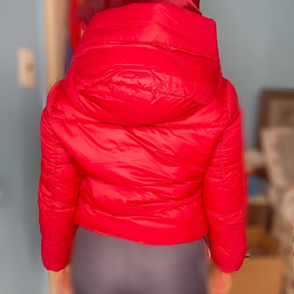 Red puffer jacket - Picture 3 of 5